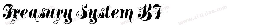 Treasury System BF字体转换